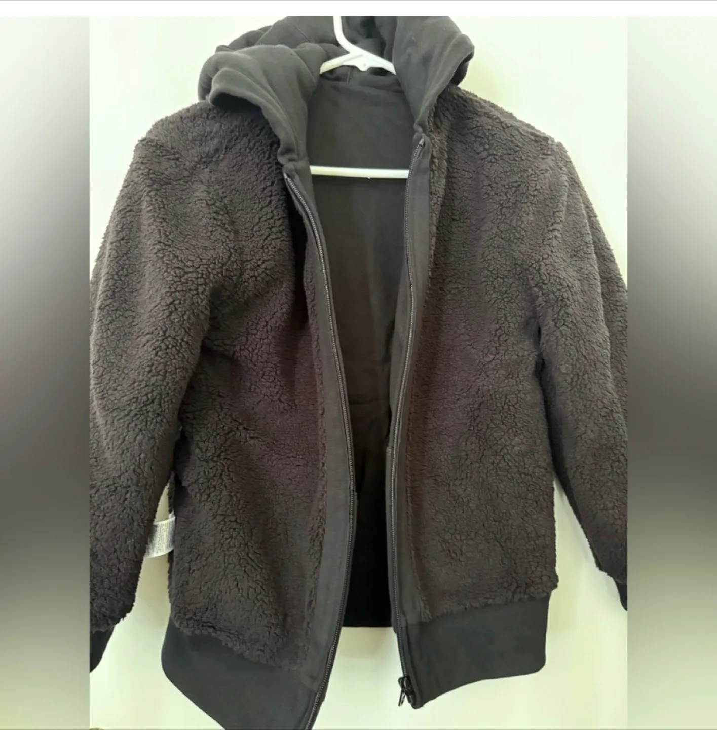 XLGAP Kids Black Sherpa-Lined Hoodie image indicator(3)