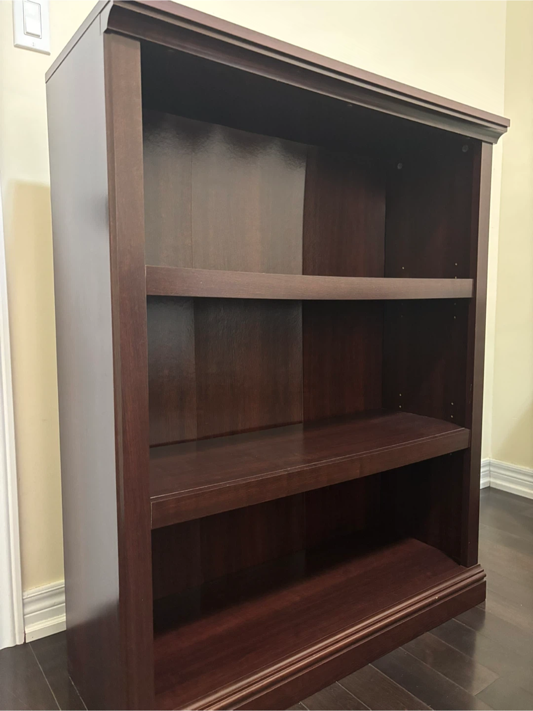 Dark Brown Wooden Bookcase - photo 2