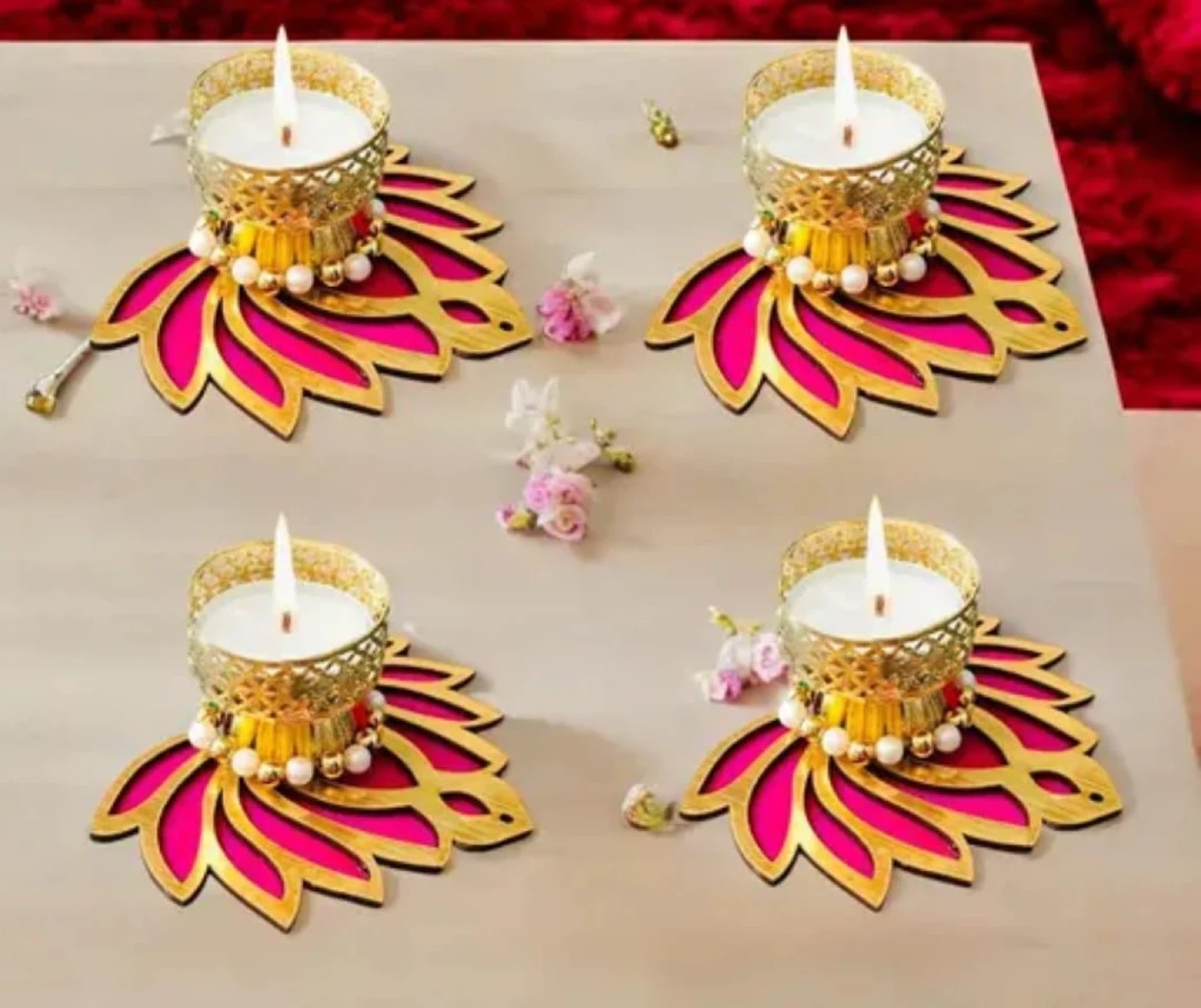 Decorative Candle Holders (Set of 4)