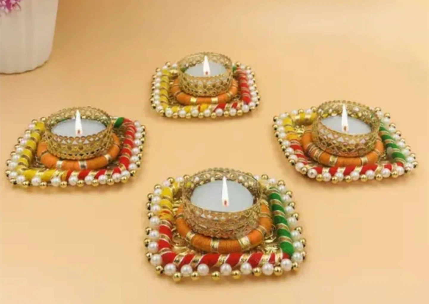 Decorative Candle Holders (Set of 4)