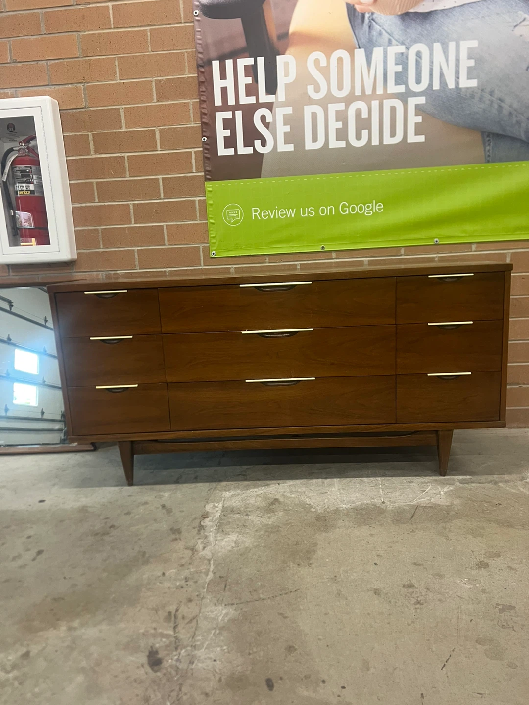 Kent Coffey MCM 9 drawers Dresser with Mirror - photo 3