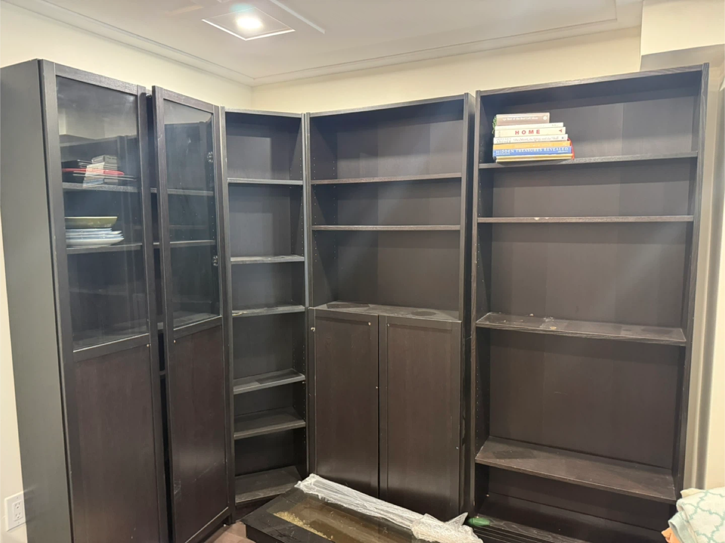 IKEA Billy Bookcase Set - Dark Brown