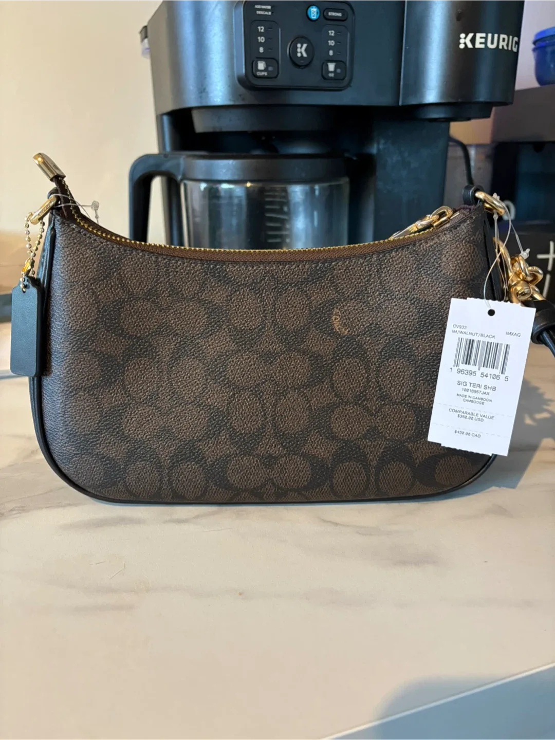 Coach Teri Shoulder Bag - Walnut/Black image indicator(2)