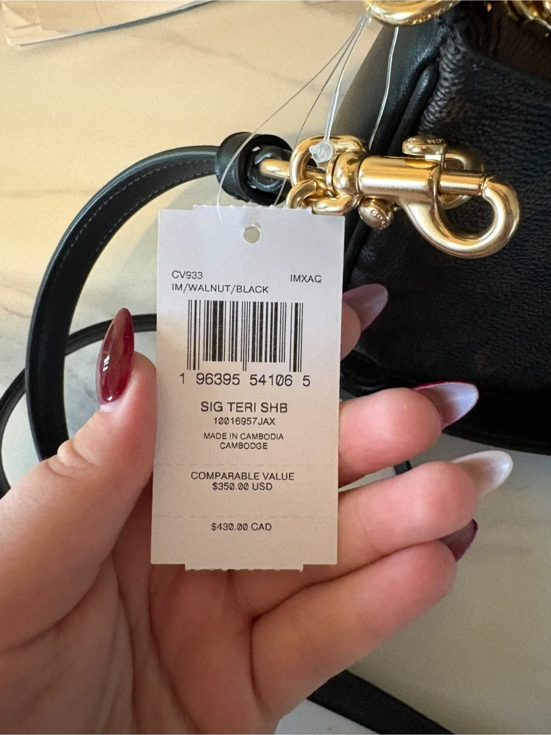 Coach Teri Shoulder Bag - Walnut/Black image indicator(4)