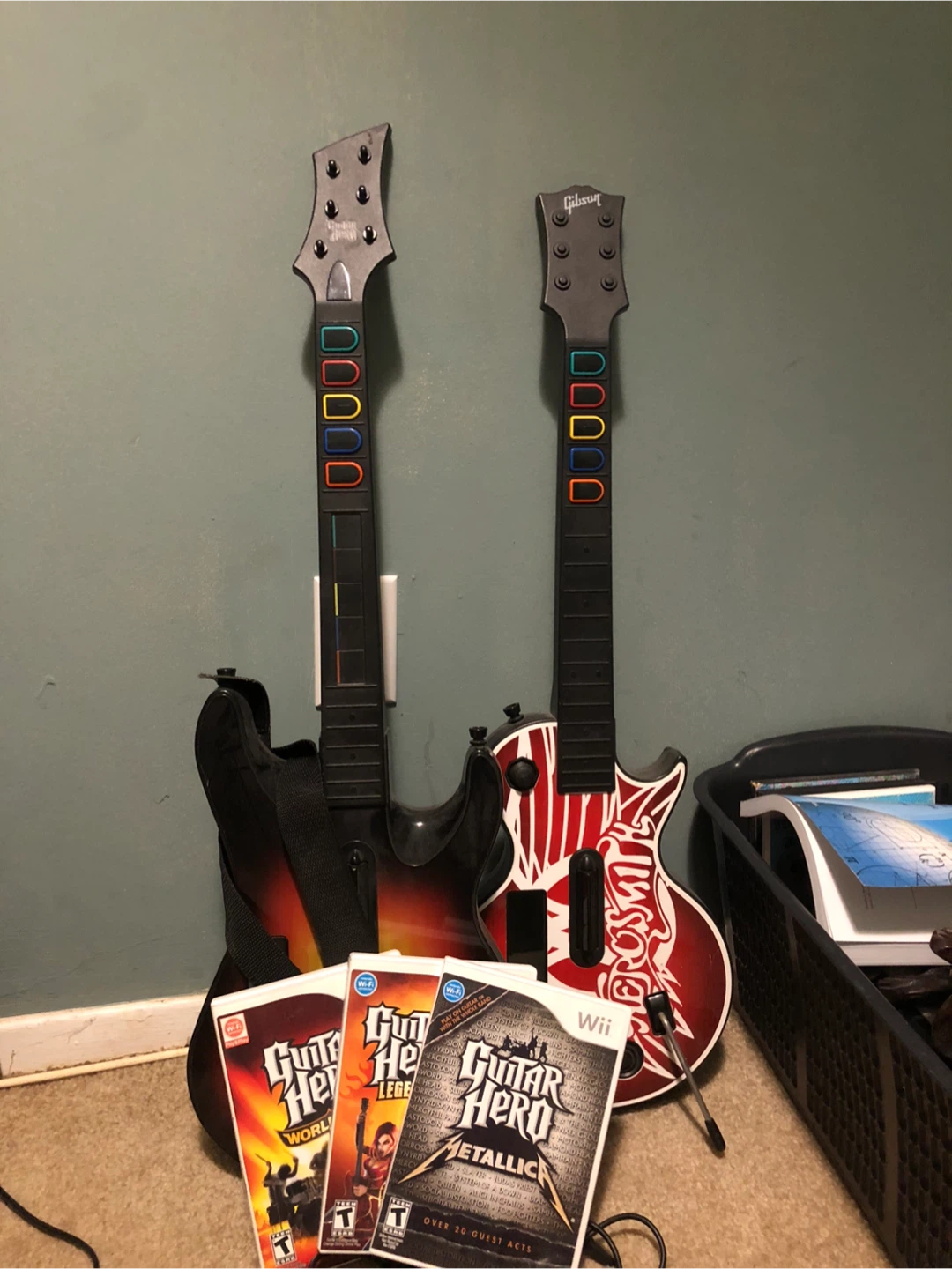 Wii Just Dance & Guitar Hero Games Bundle