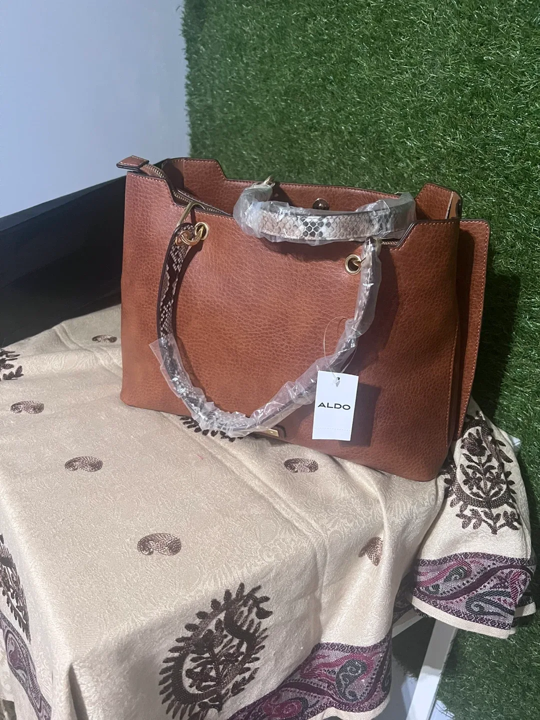 Aldo Brown Tote Bag image indicator(2)