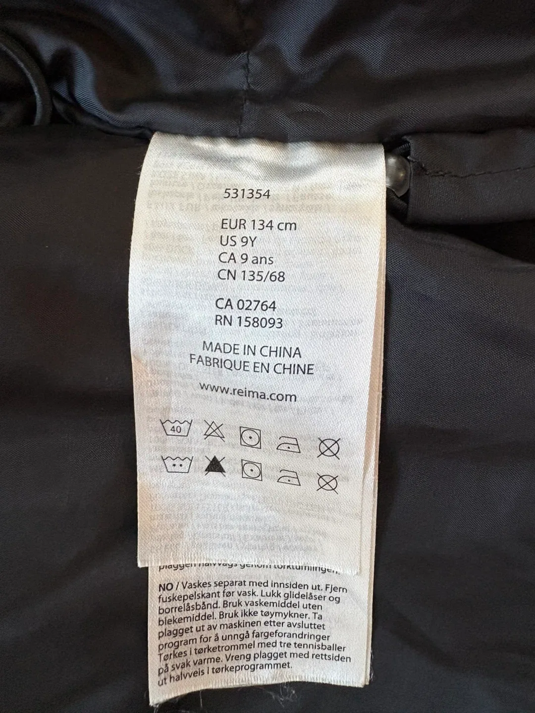 Winter black jacket Reima image indicator(7)