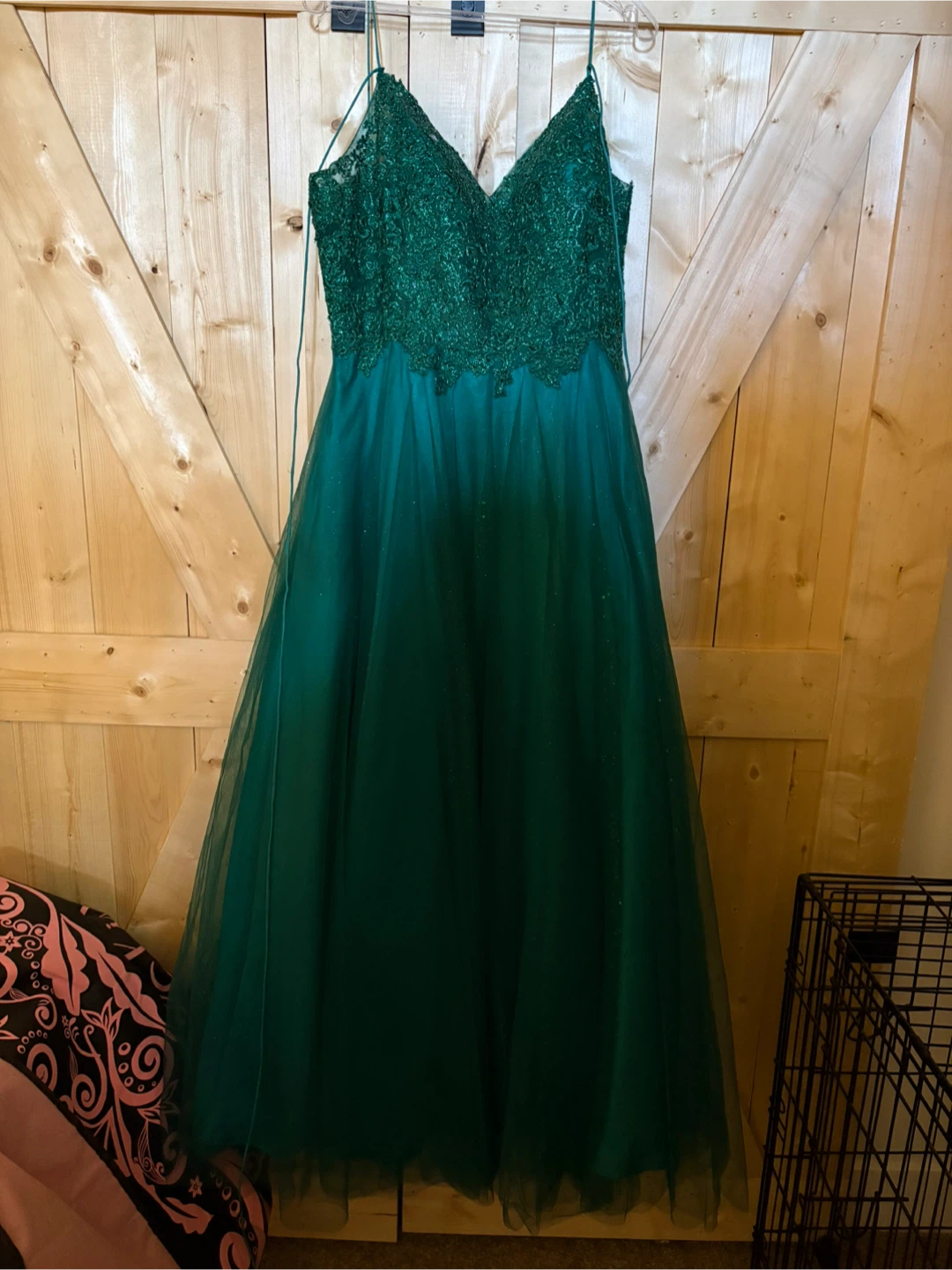 Elizabeth Noel Emerald Green Dress - Size 2XL