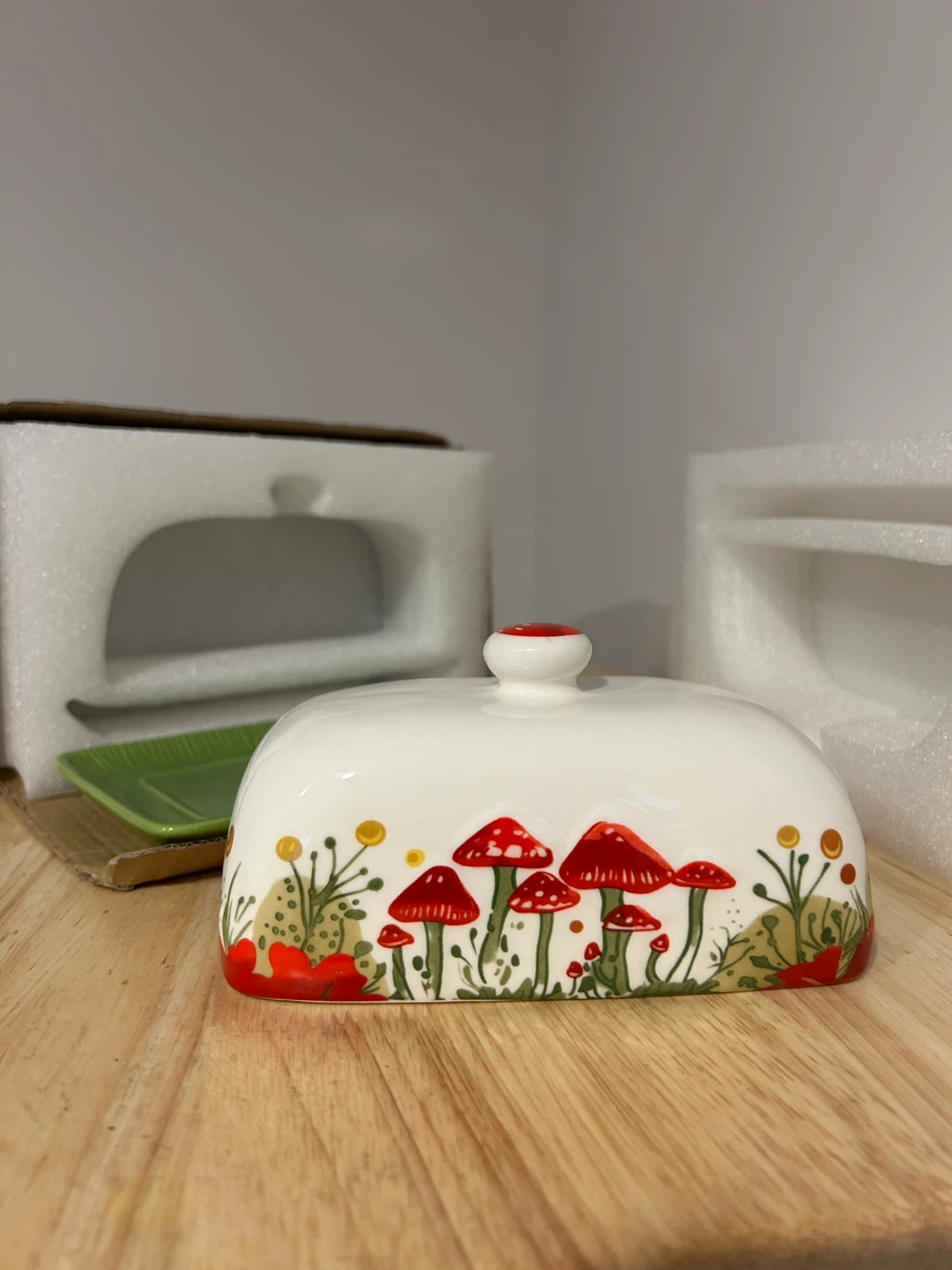 Mushroom Butter Dish with Lid - photo 2