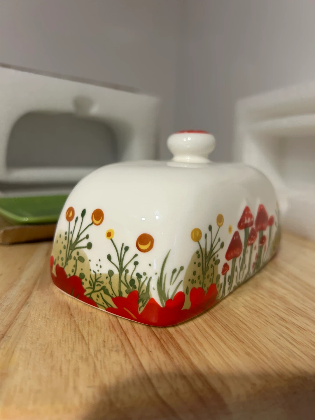 Mushroom Butter Dish with Lid - photo 3