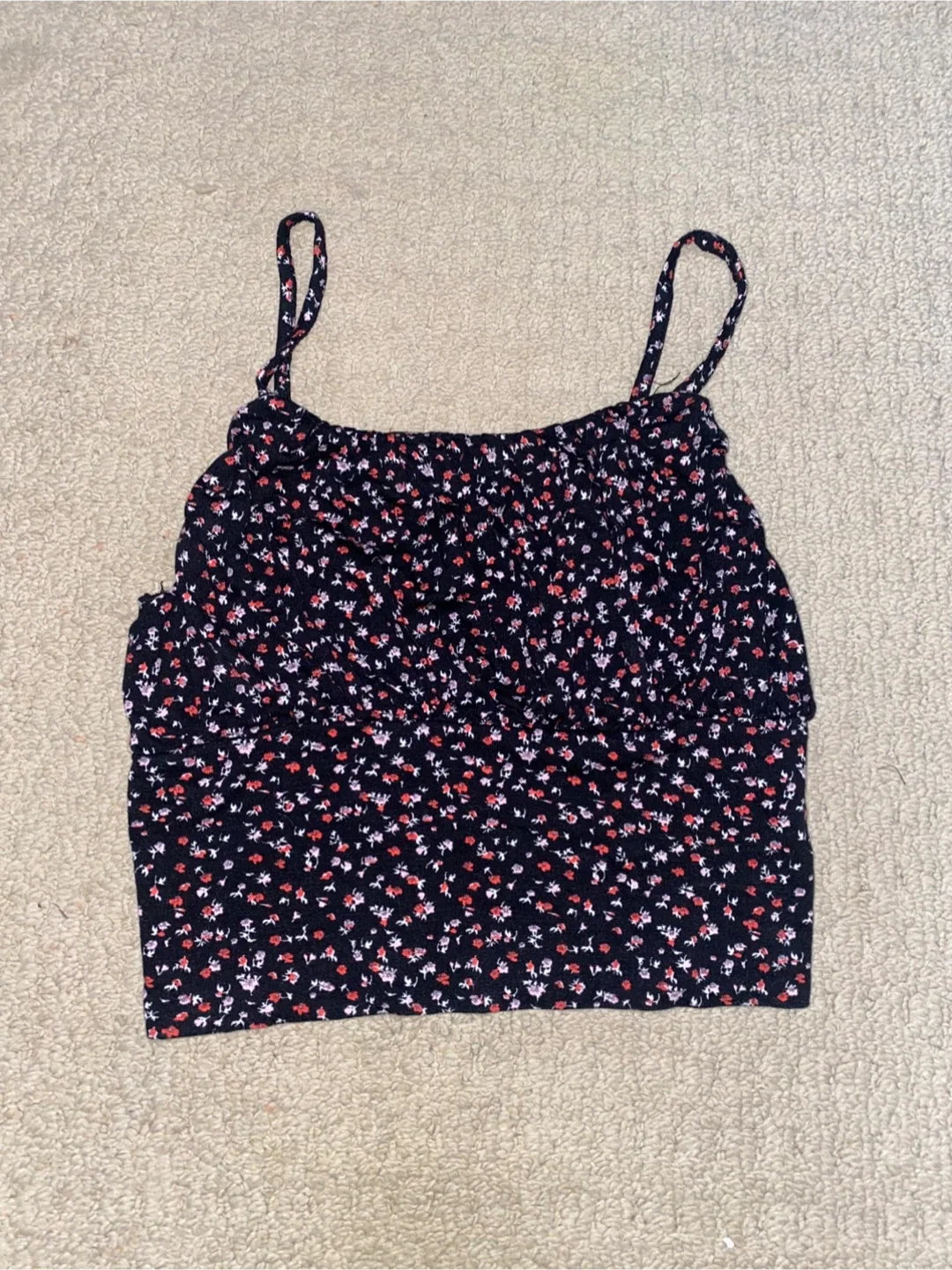Floral Print Crop Top thumbnail