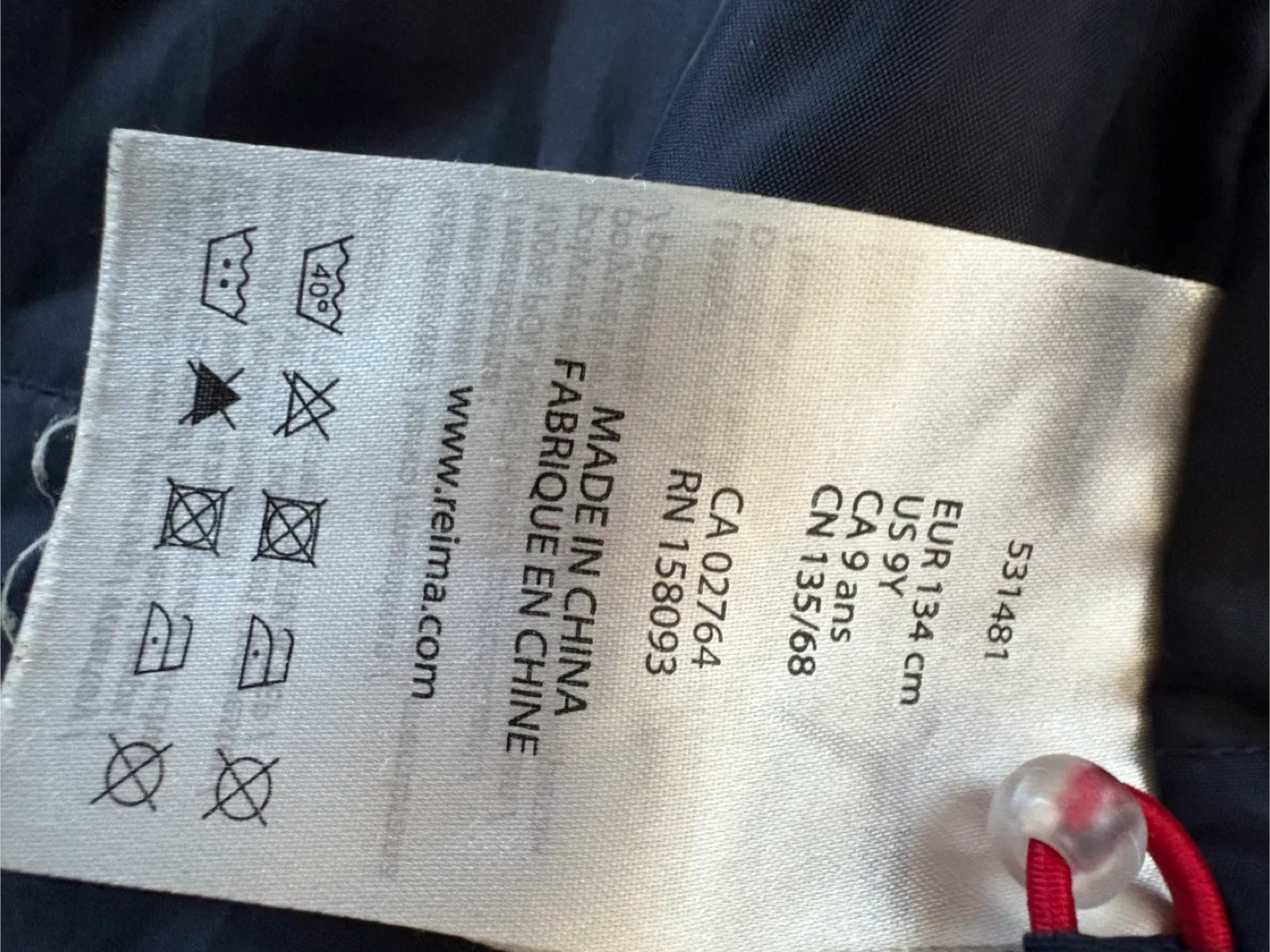 Reima Blue Jacket Size 9 Years image indicator(3)