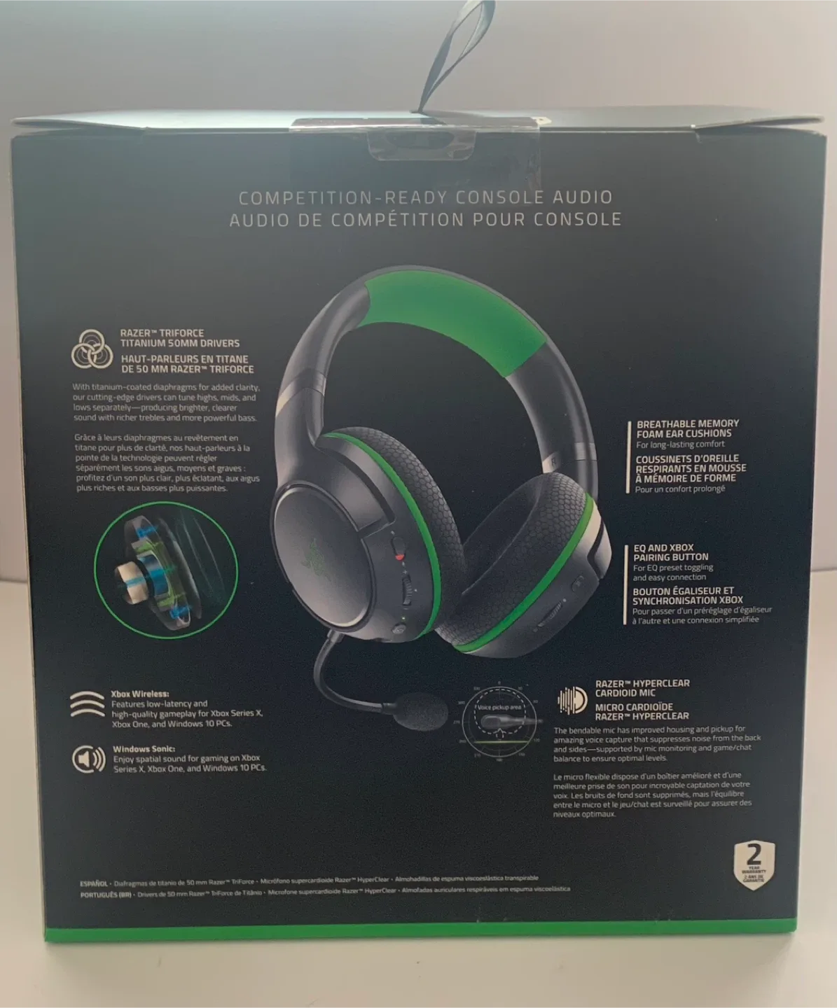 New Razer Kaira Xbox Wireless Gaming Headset image indicator(2)