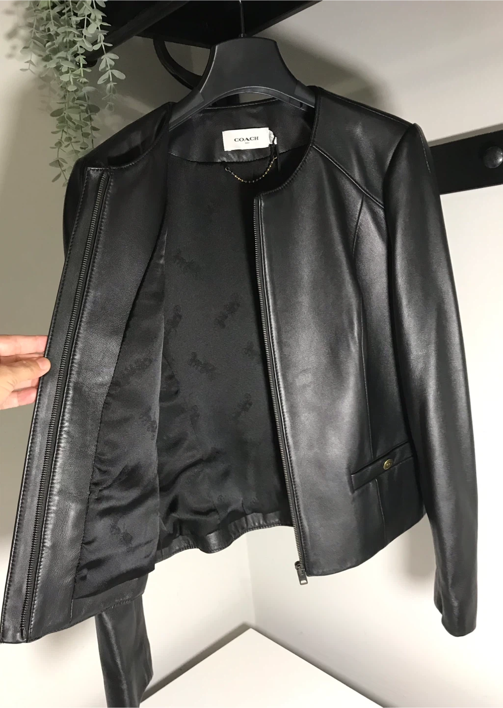 Coach Leather Jacket - Size 08 - photo 3