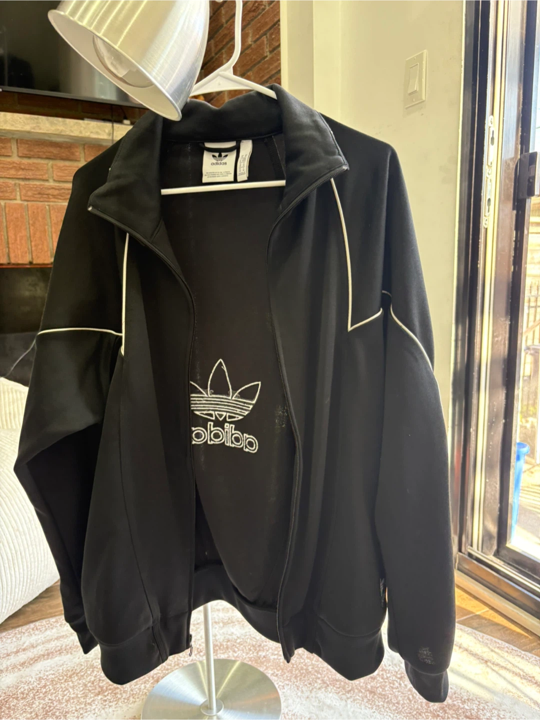 Adidas Black Track Jacket Size M