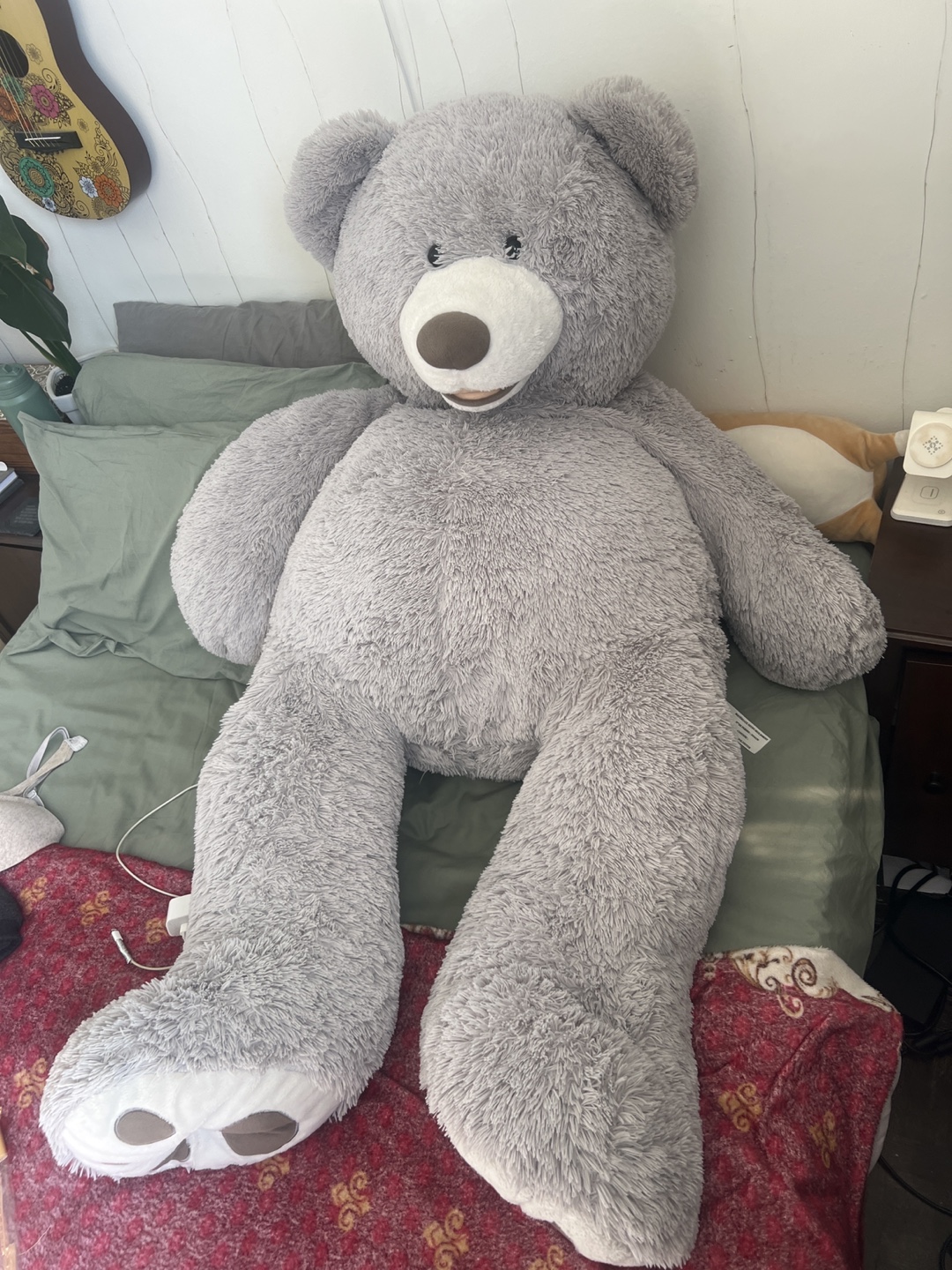 Giant Grey Teddy Bear