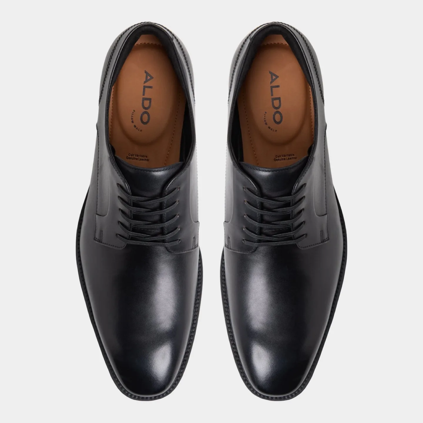 ALDO Black Leather Dress Shoes thumbnail