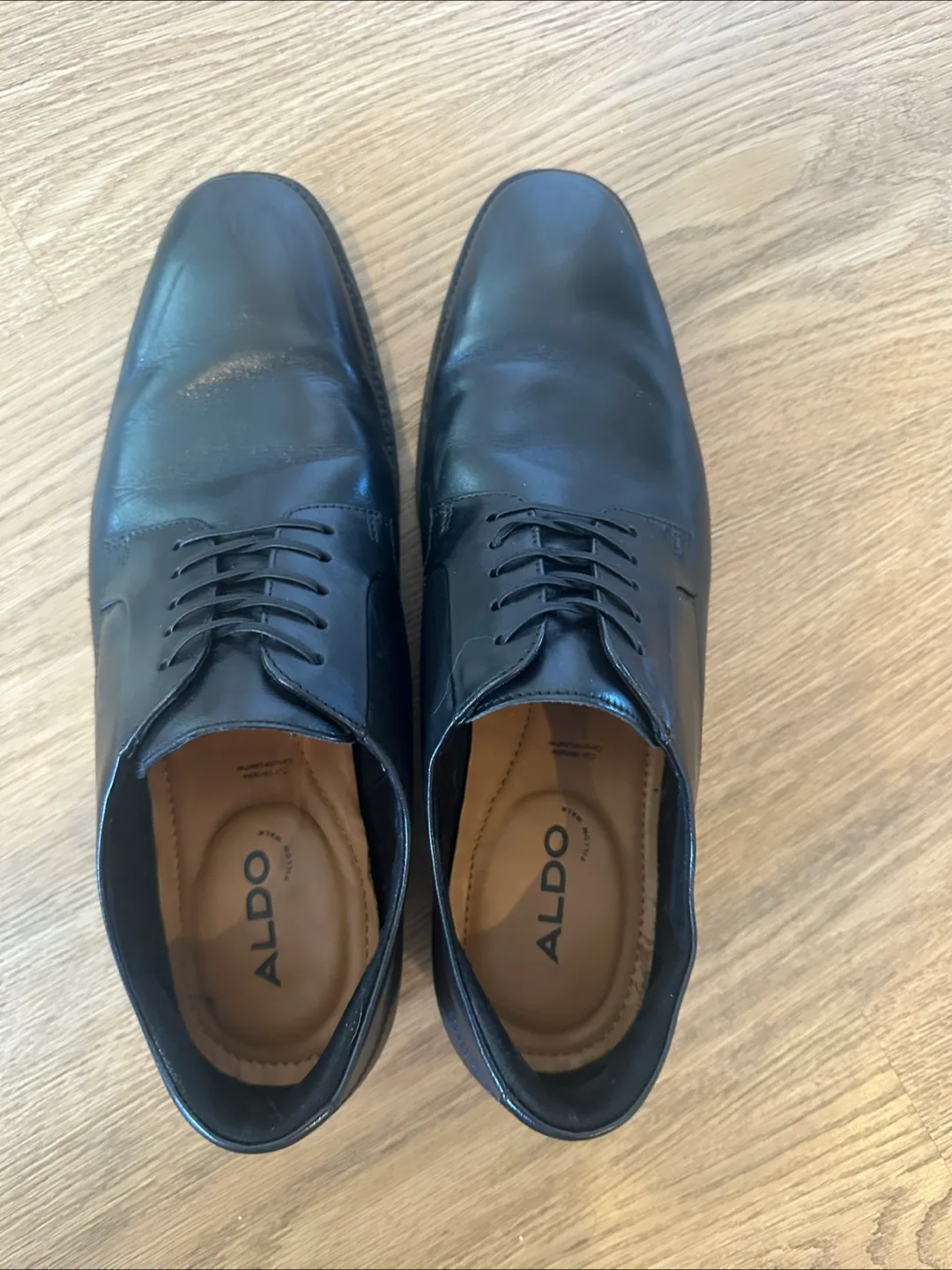 Brand new - ALDO Black Leather Dress Shoes image indicator(6)