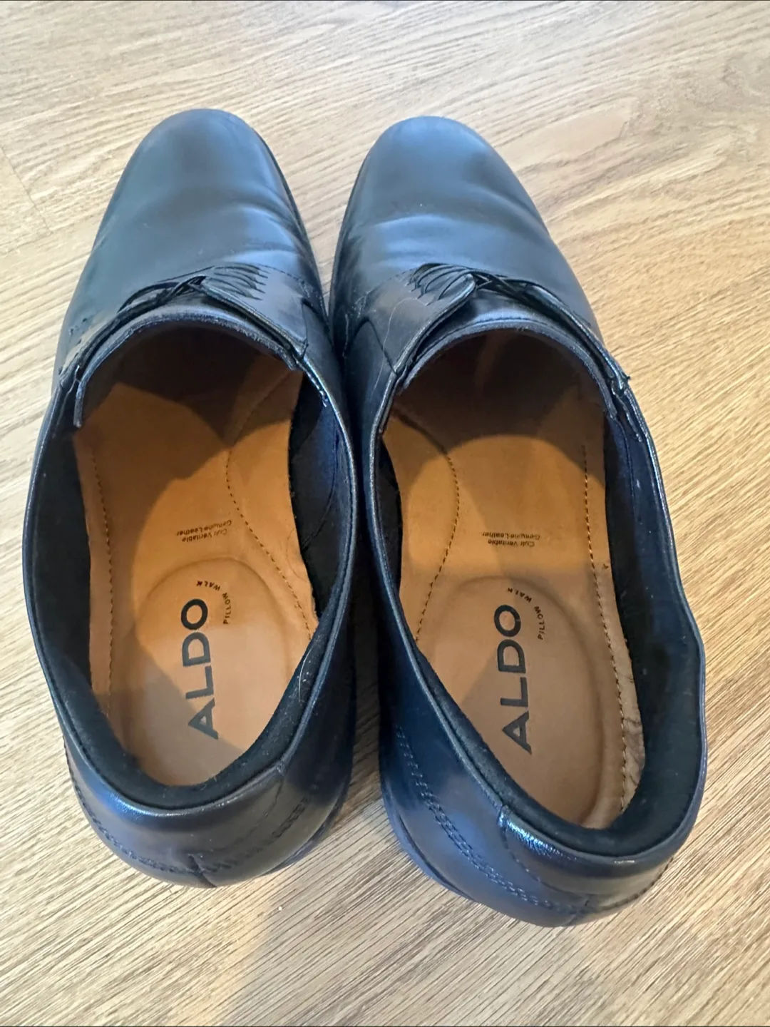 Brand new - ALDO Black Leather Dress Shoes image indicator(4)