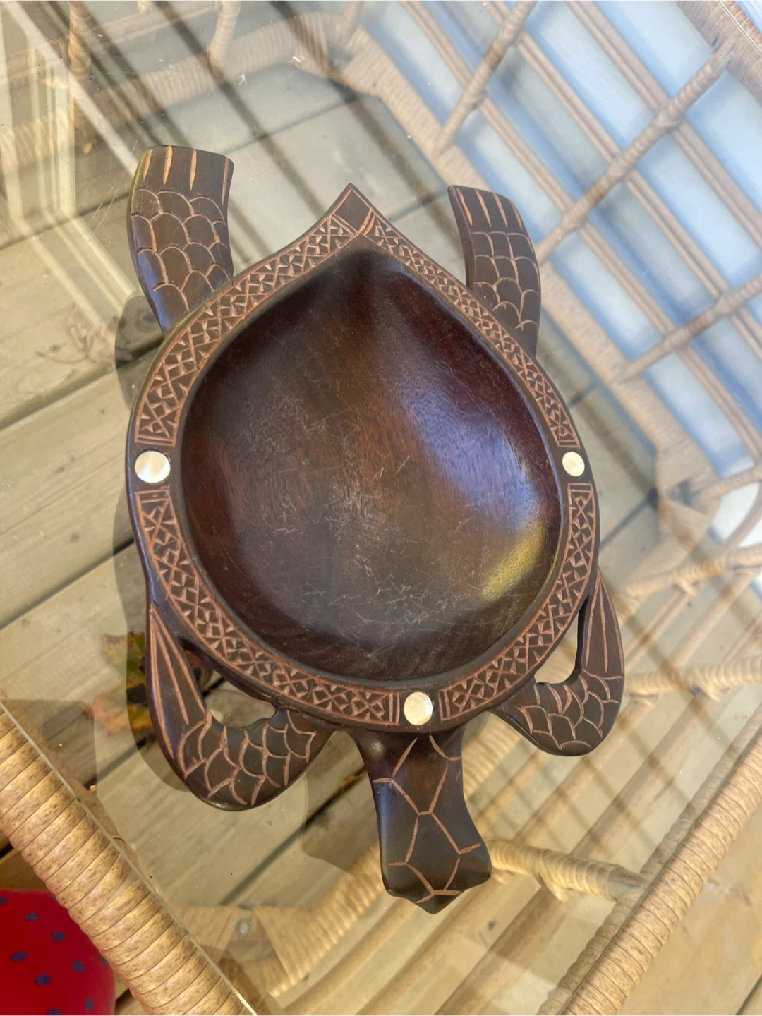 Wooden Turtle Dish - photo 2