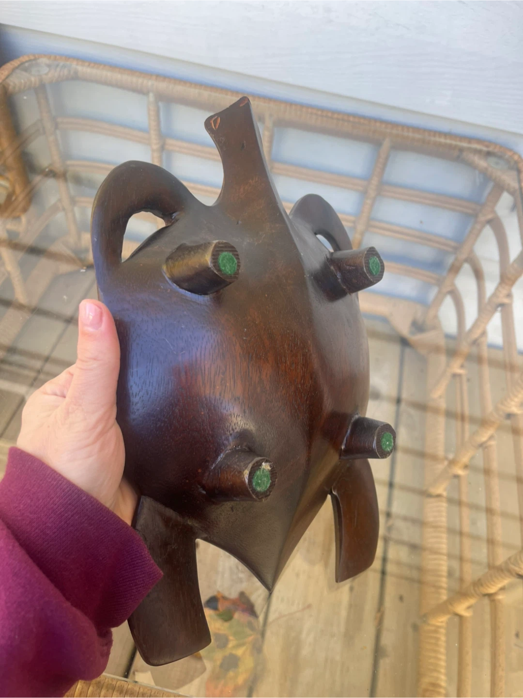Wooden Turtle Dish - photo 4