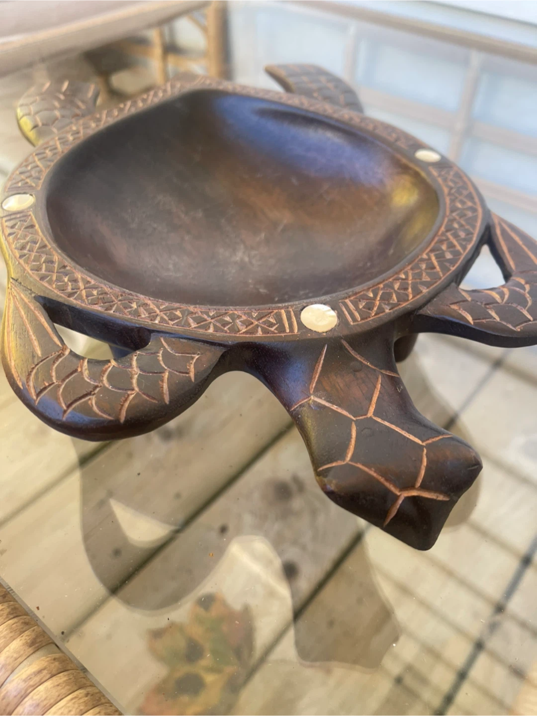 Wooden Turtle Dish - photo 3