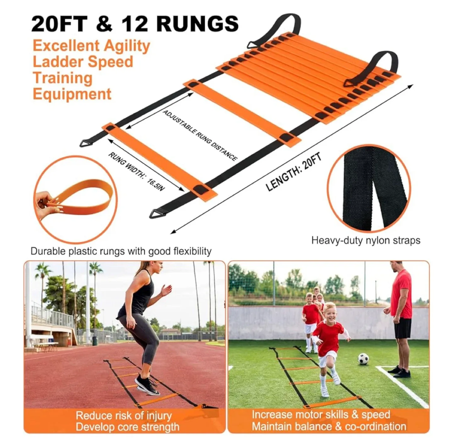 ECHOSAMEN Portable Soccer Goal Set image indicator(7)