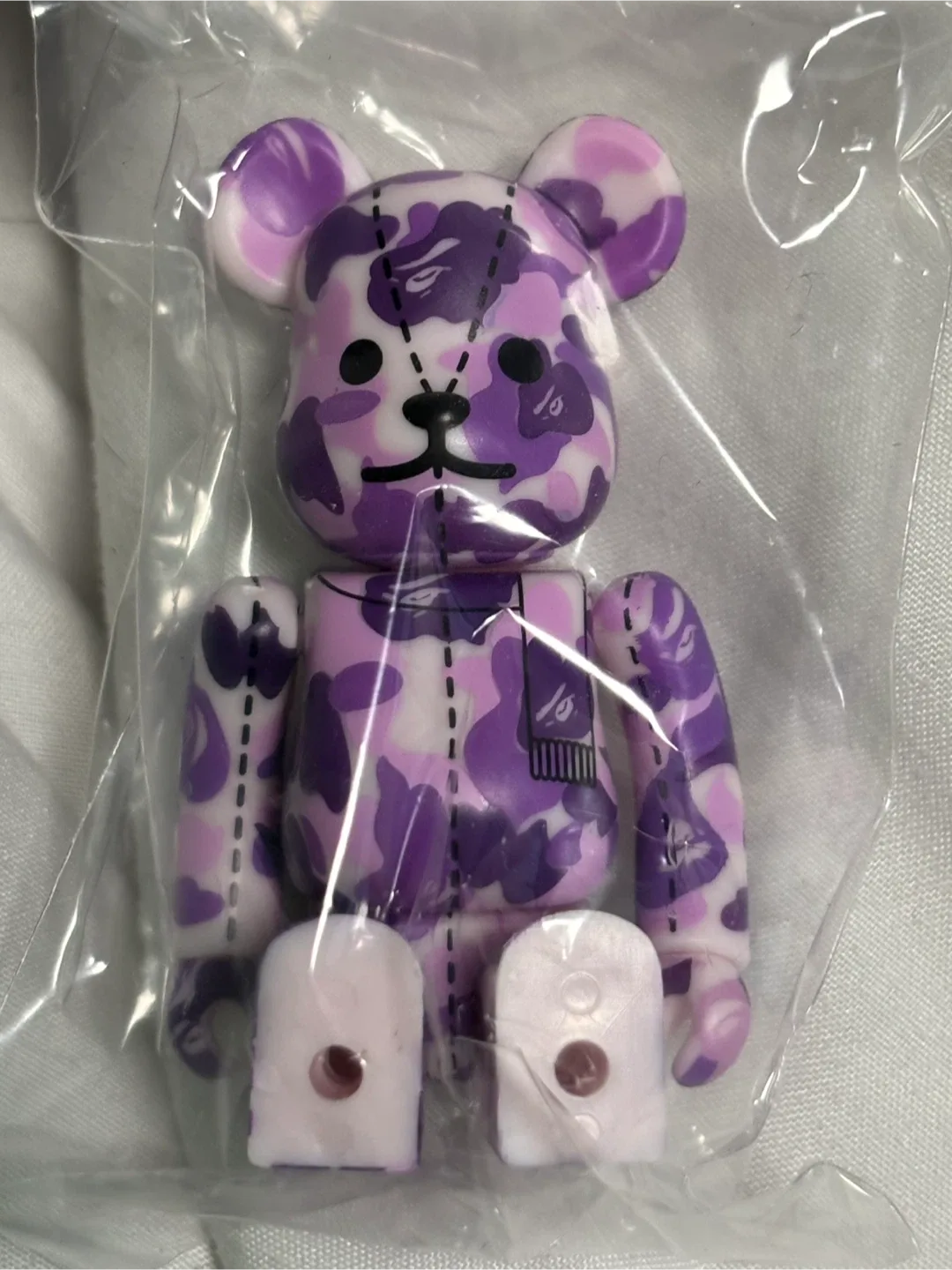 Purple Bape #4 Bearbrick 100% thumbnail
