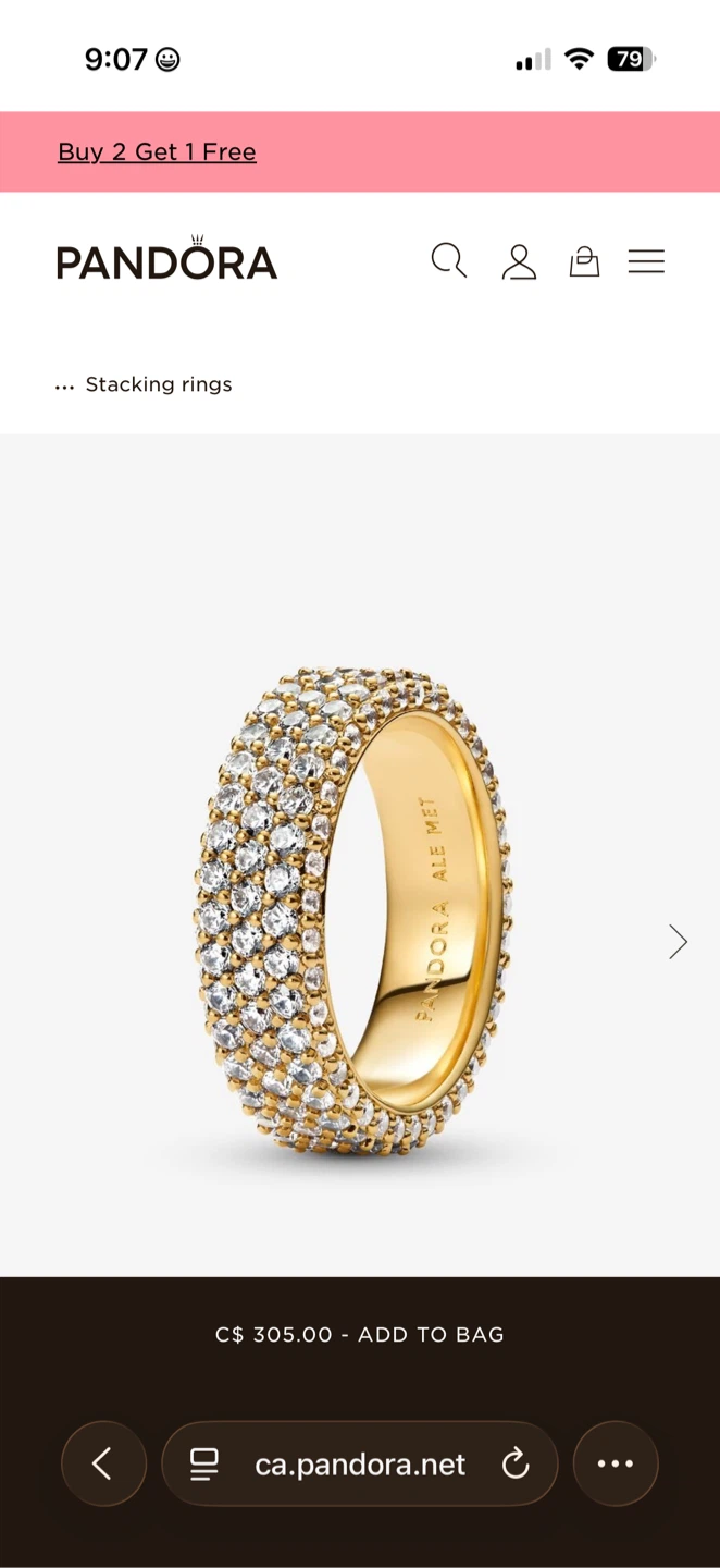Pandora Stacking Ring - photo 5