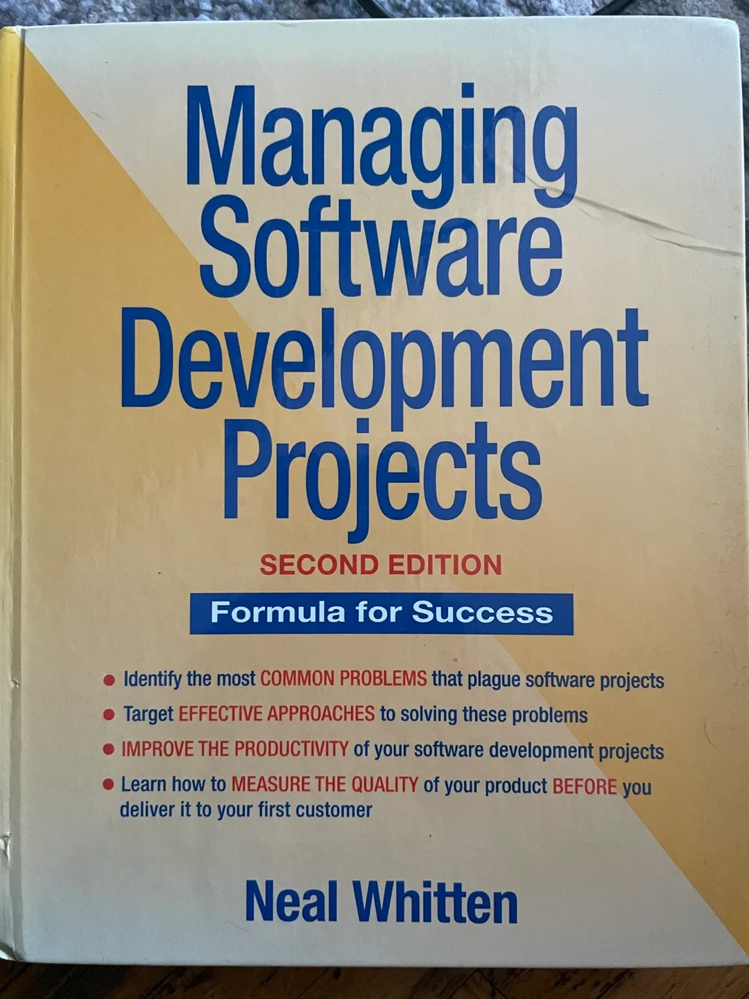 Managing Software Development Projects by Neal Whitten thumbnail