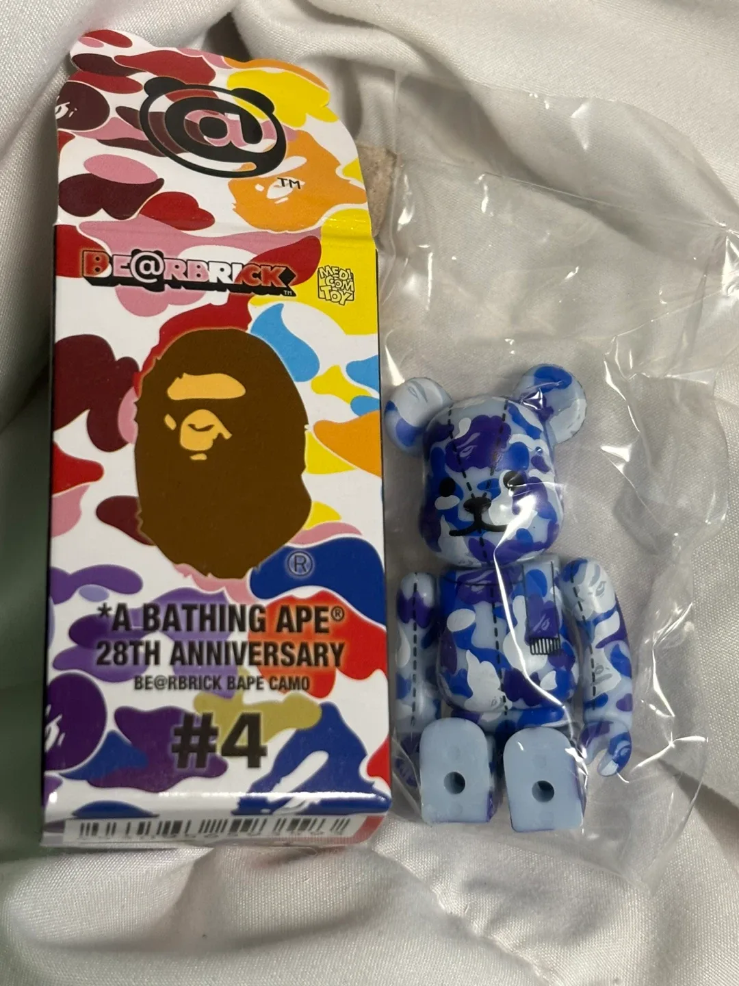 Blue Bape #4 Bearbrick 100% thumbnail
