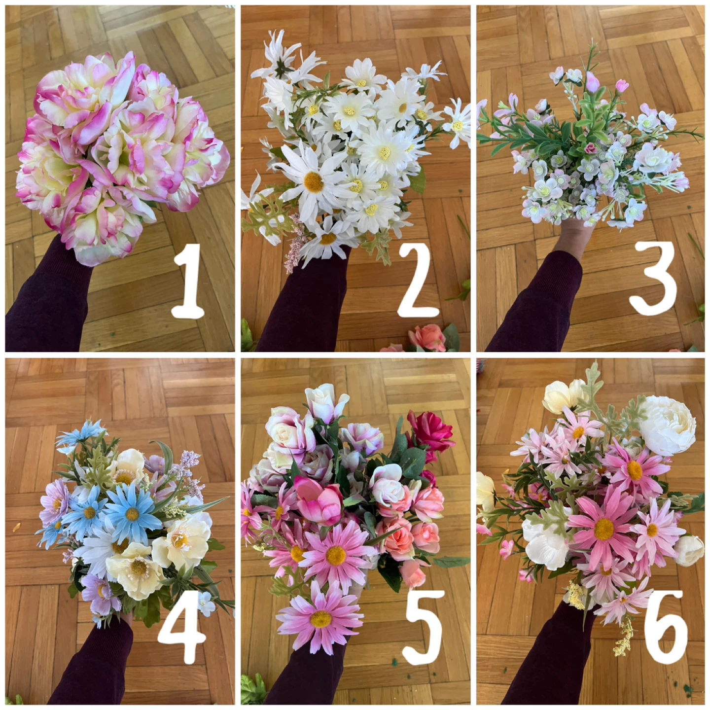 Selection of Artificial Flower Bouquets