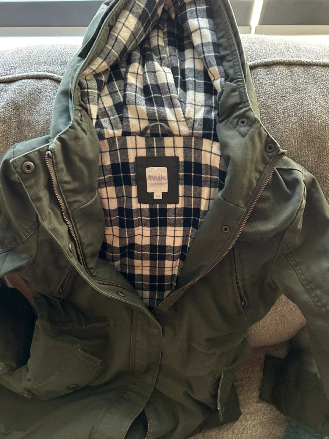 Twik Olive Green Jacket - Size S