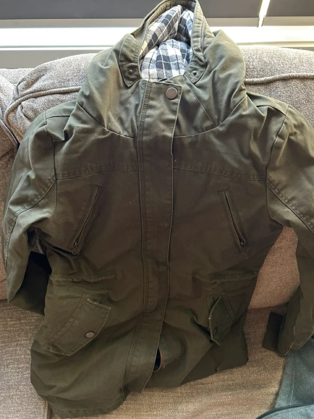 Twik Olive Green Jacket - Size S image indicator(2)