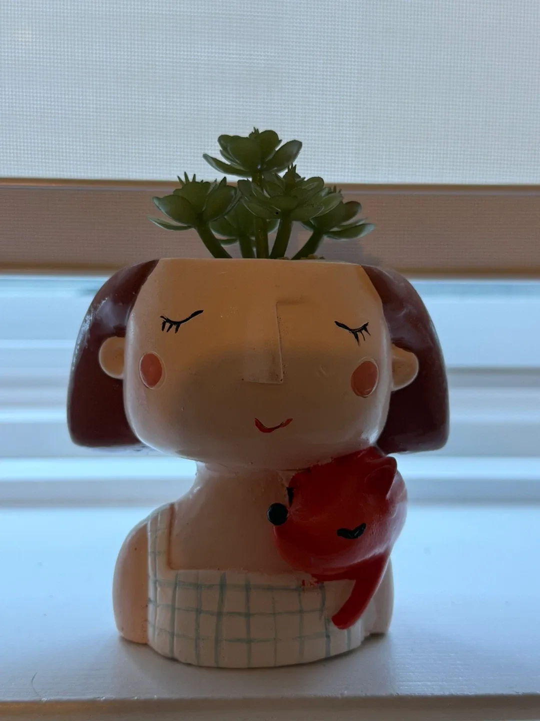 Cute Girl Face Flower Pot Set image indicator(4)