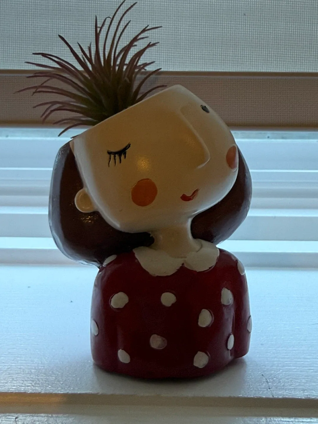 Cute Girl Face Flower Pot Set image indicator(2)