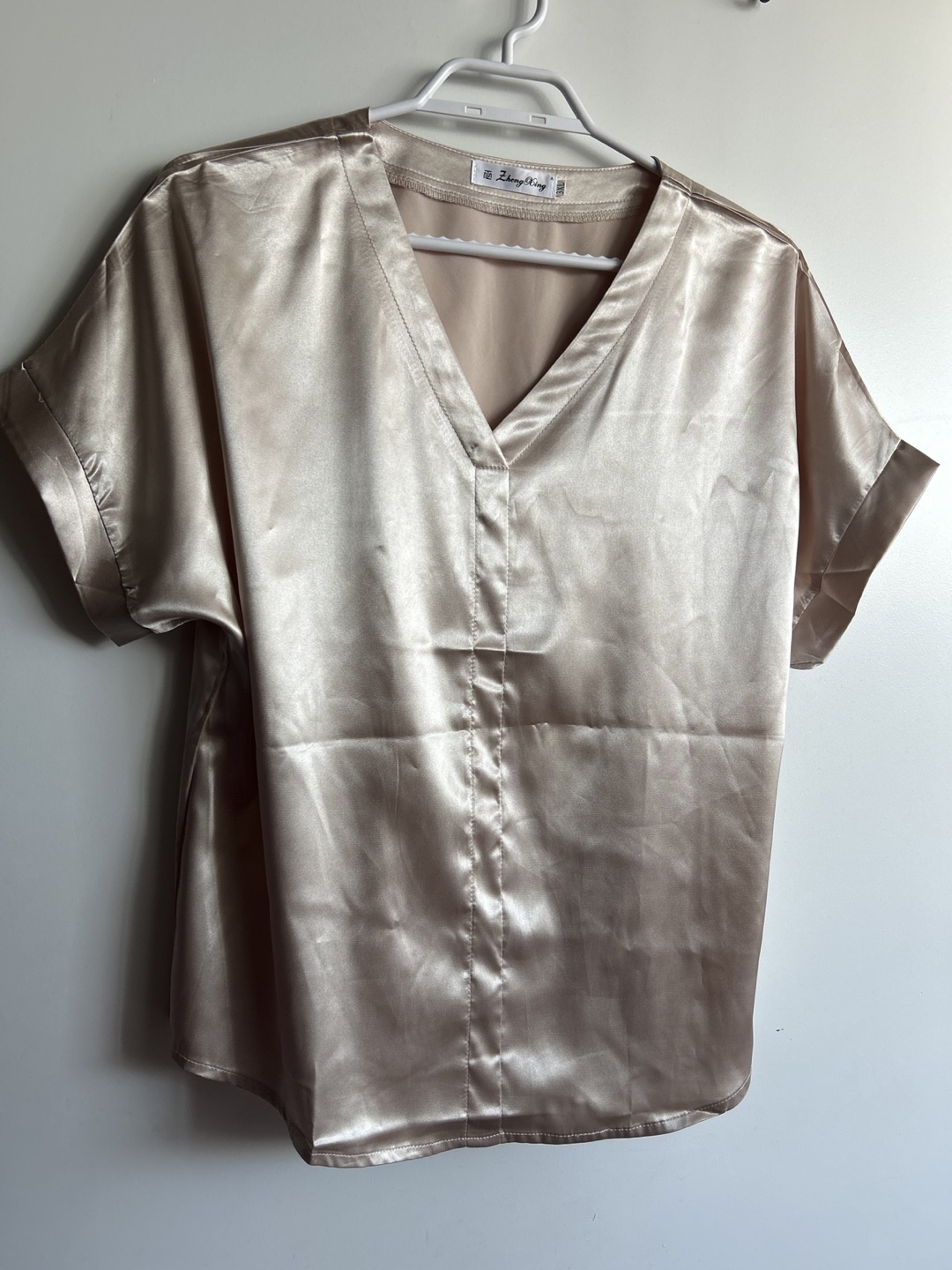 Large Women's Satin Blouse