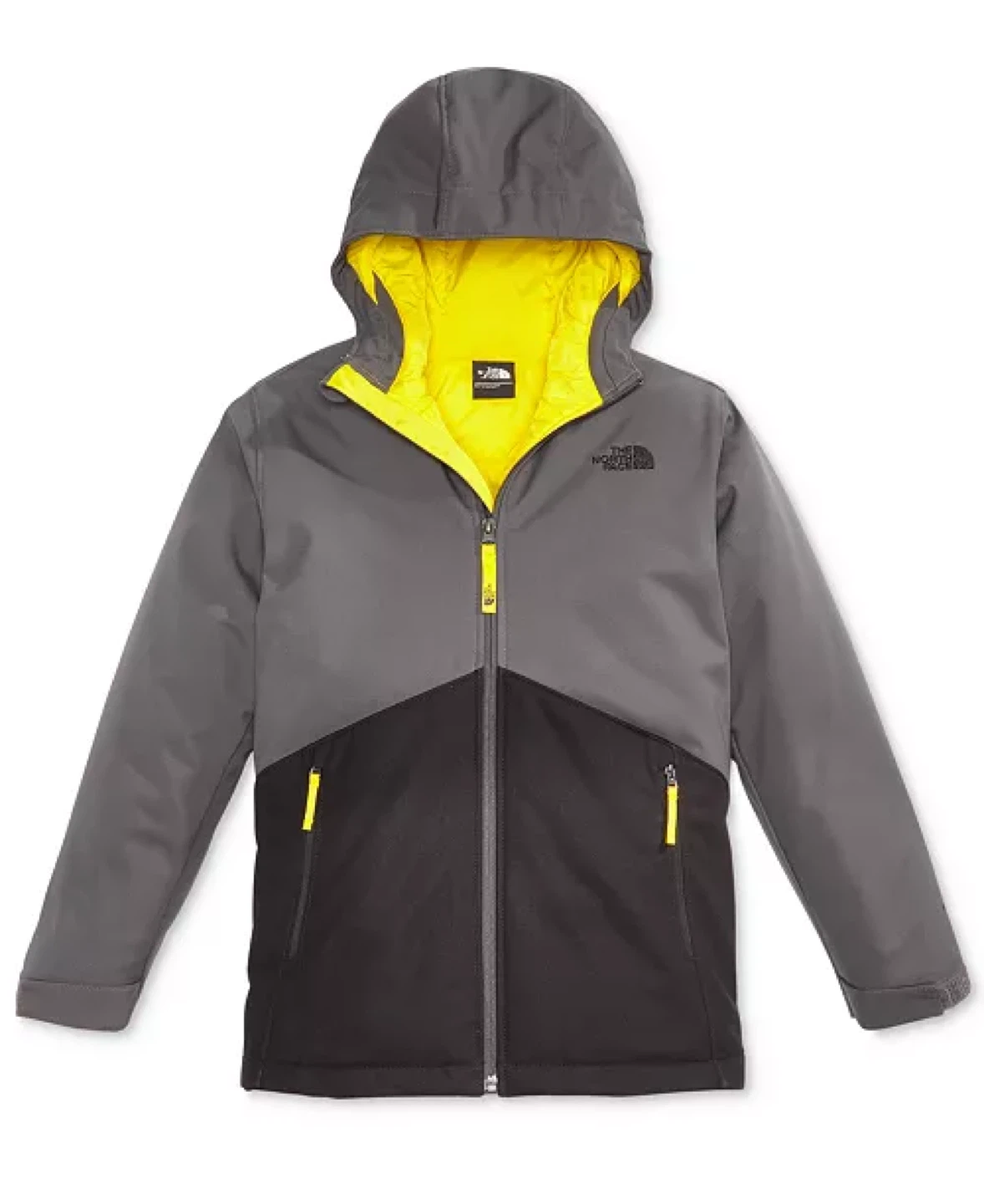 The North Face Boy's Gray/Black Hooded Jacket
