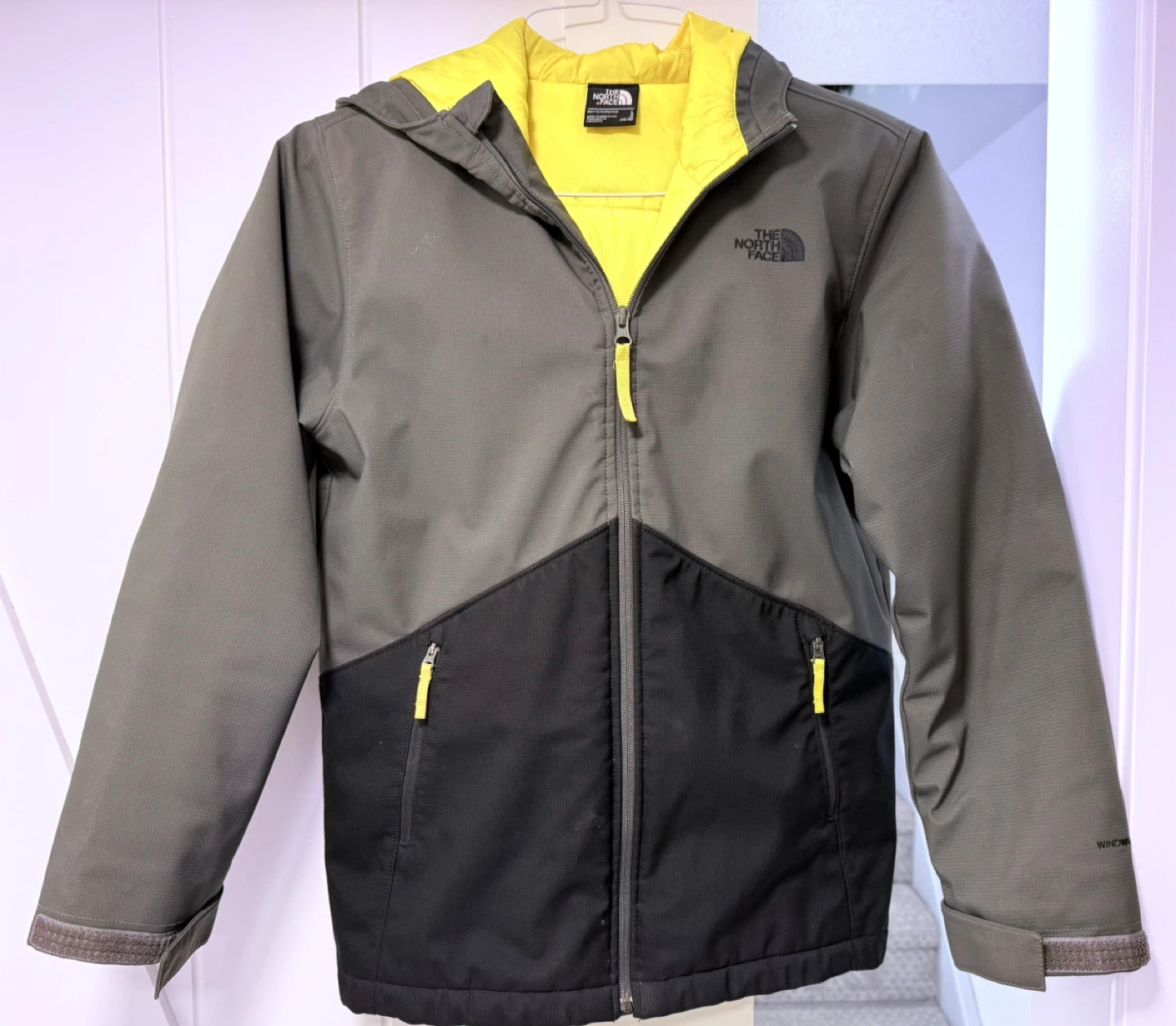 The North Face Boy's Gray/Black Hooded Jacket - photo 2