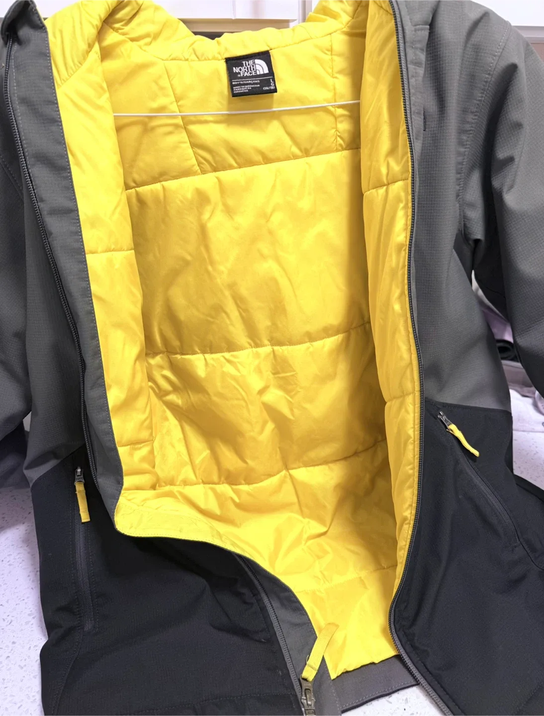 The North Face Boy's Gray/Black Hooded Jacket image indicator(10)