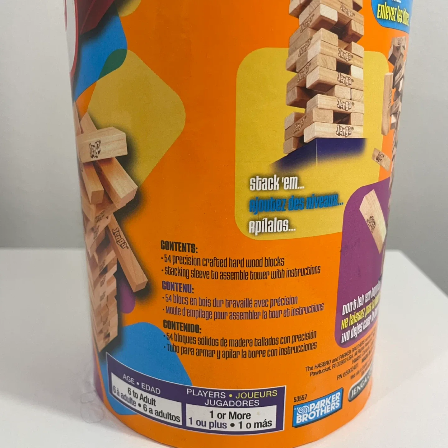 Jenga Classic Wood Block Game image indicator(5)