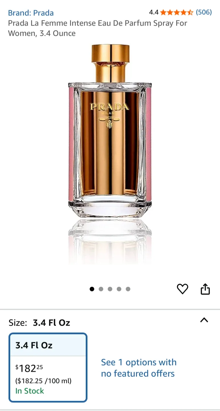 Prada La Femme Intense Eau de Parfum 3.4 fl oz image indicator(2)