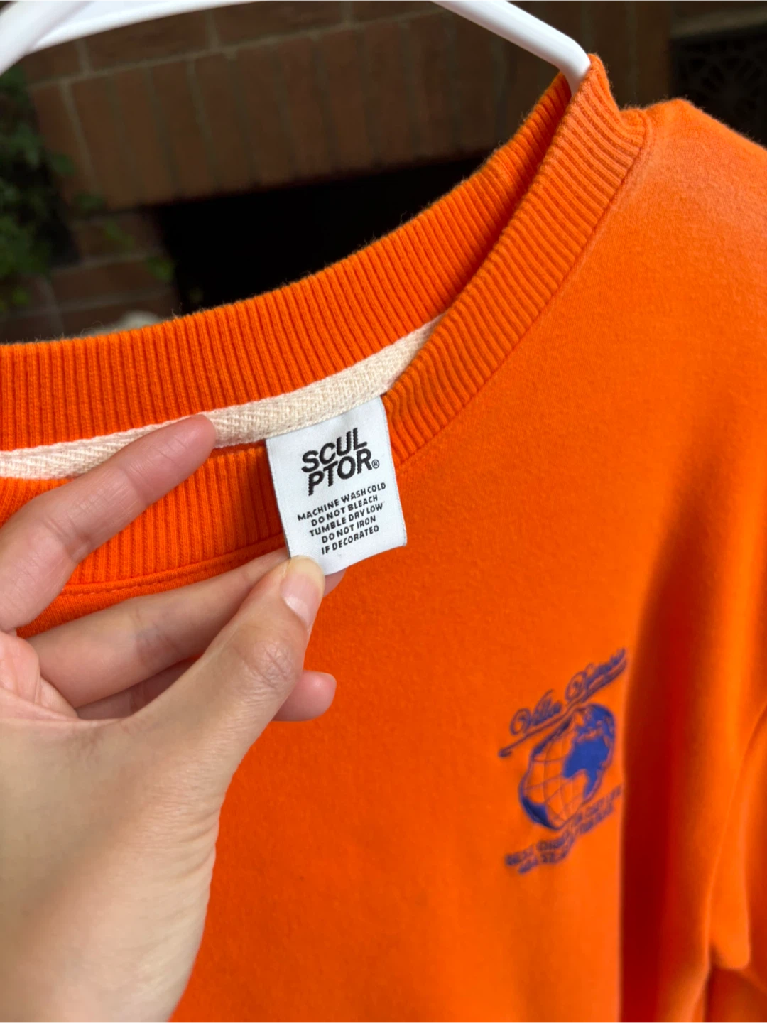 Sculptor Orange Crewneck Sweatshirt - photo 2