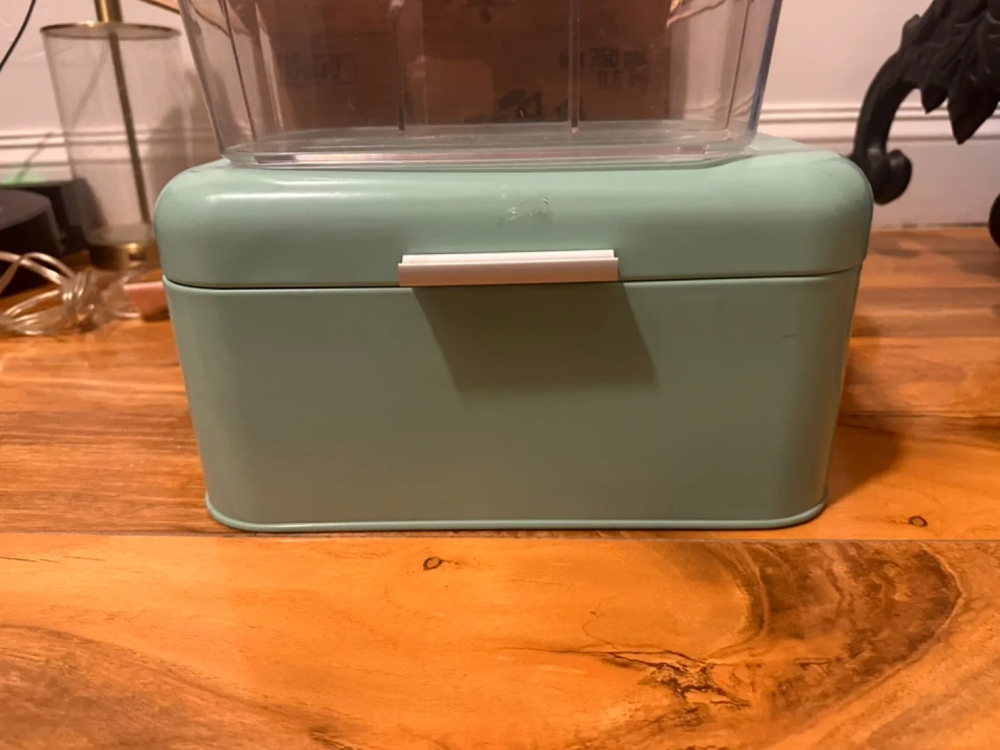 Retro  Mint Green Bread Box organizer image indicator(2)