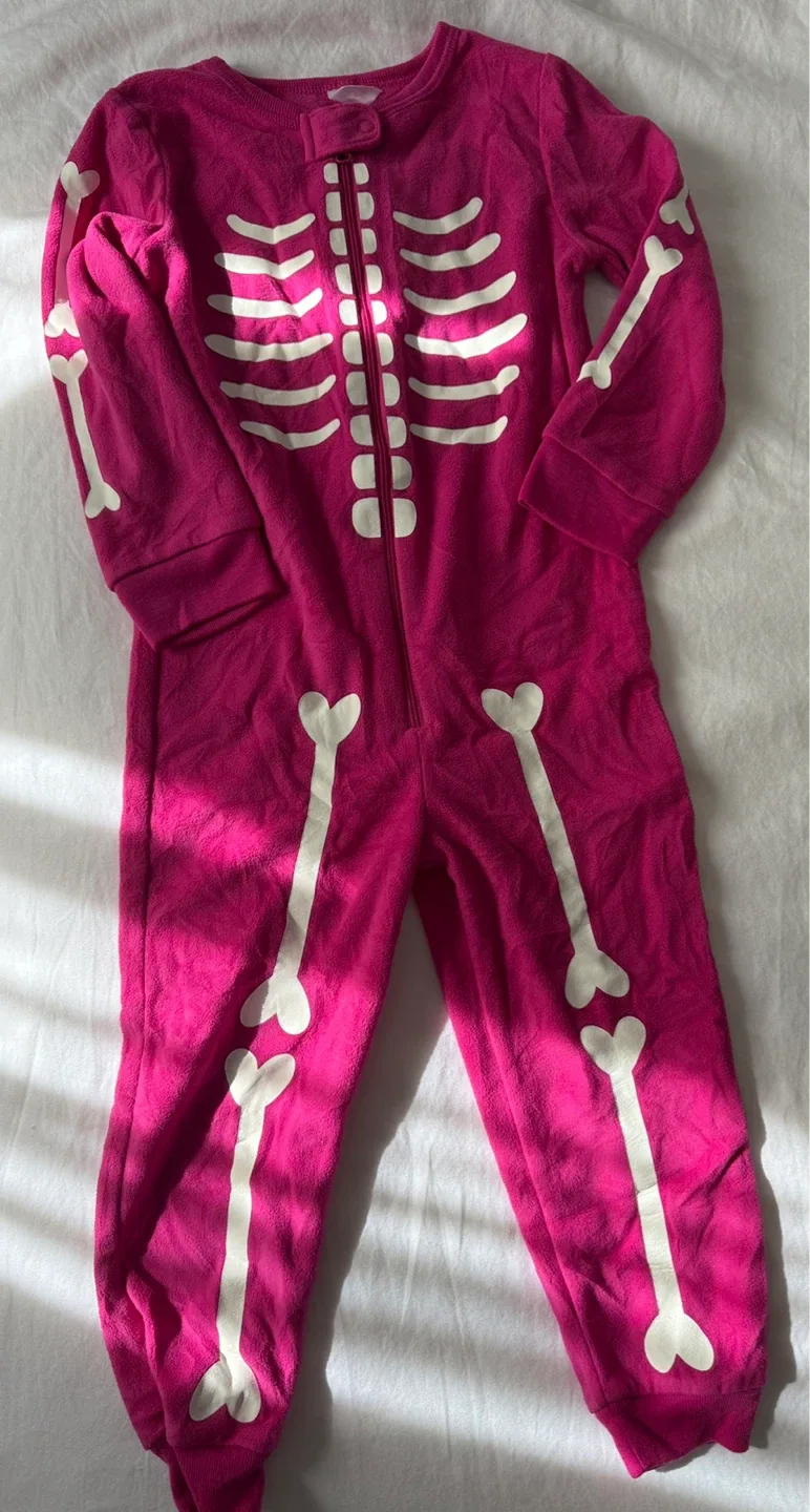 Pink Skeleton Onesie thumbnail