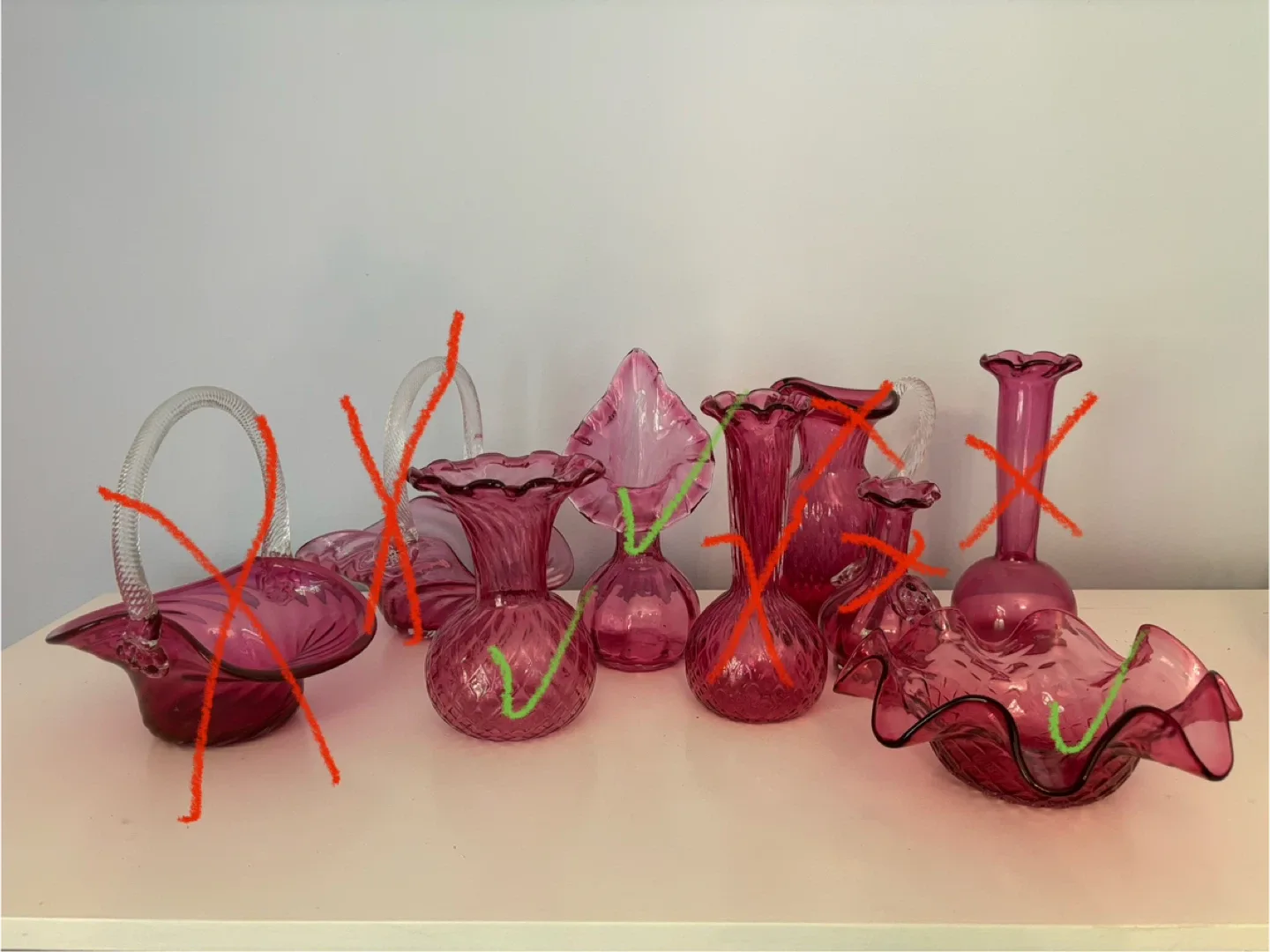 Cranberry Glass Lot image indicator(2)