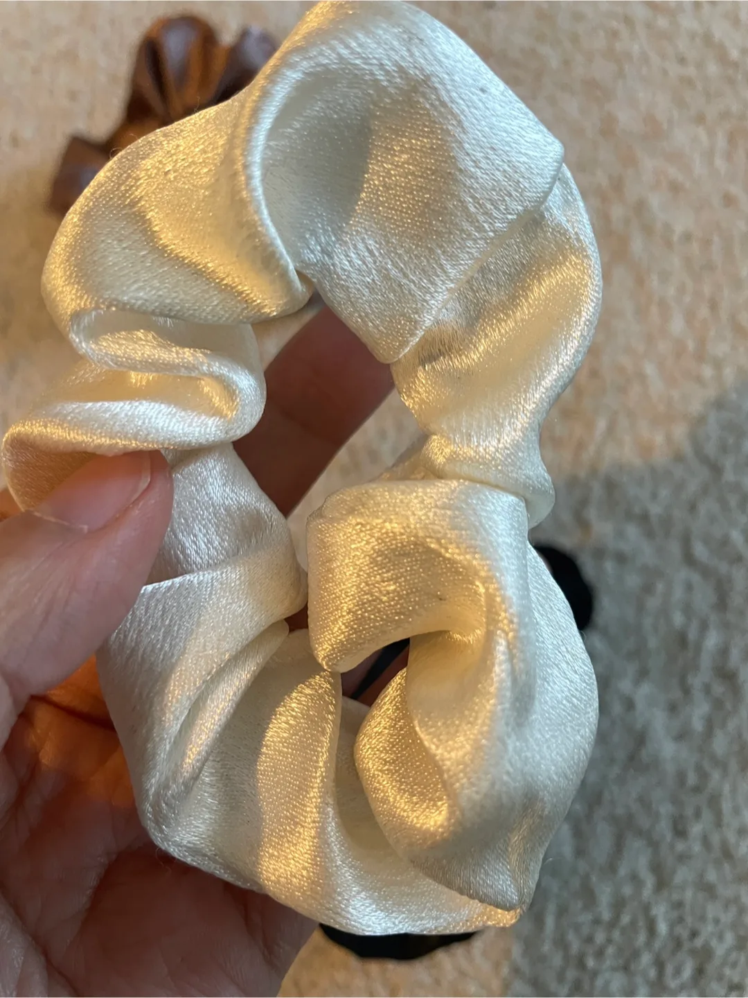 Scrunchies - Black, White, Bronze image indicator(3)