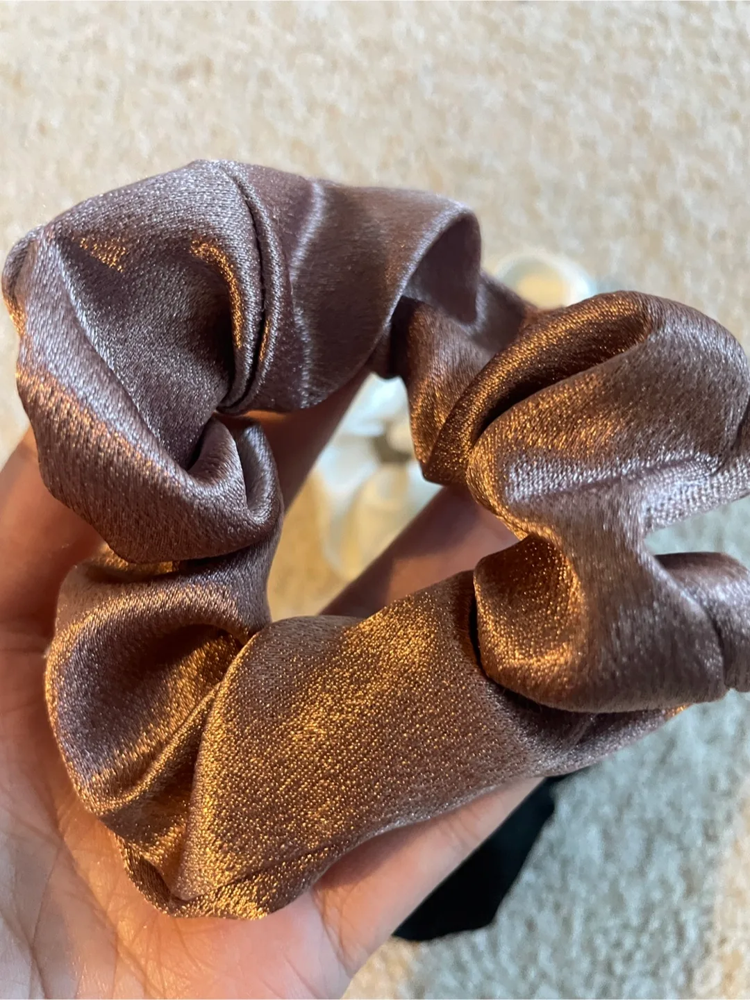 Scrunchies - Black, White, Bronze image indicator(2)