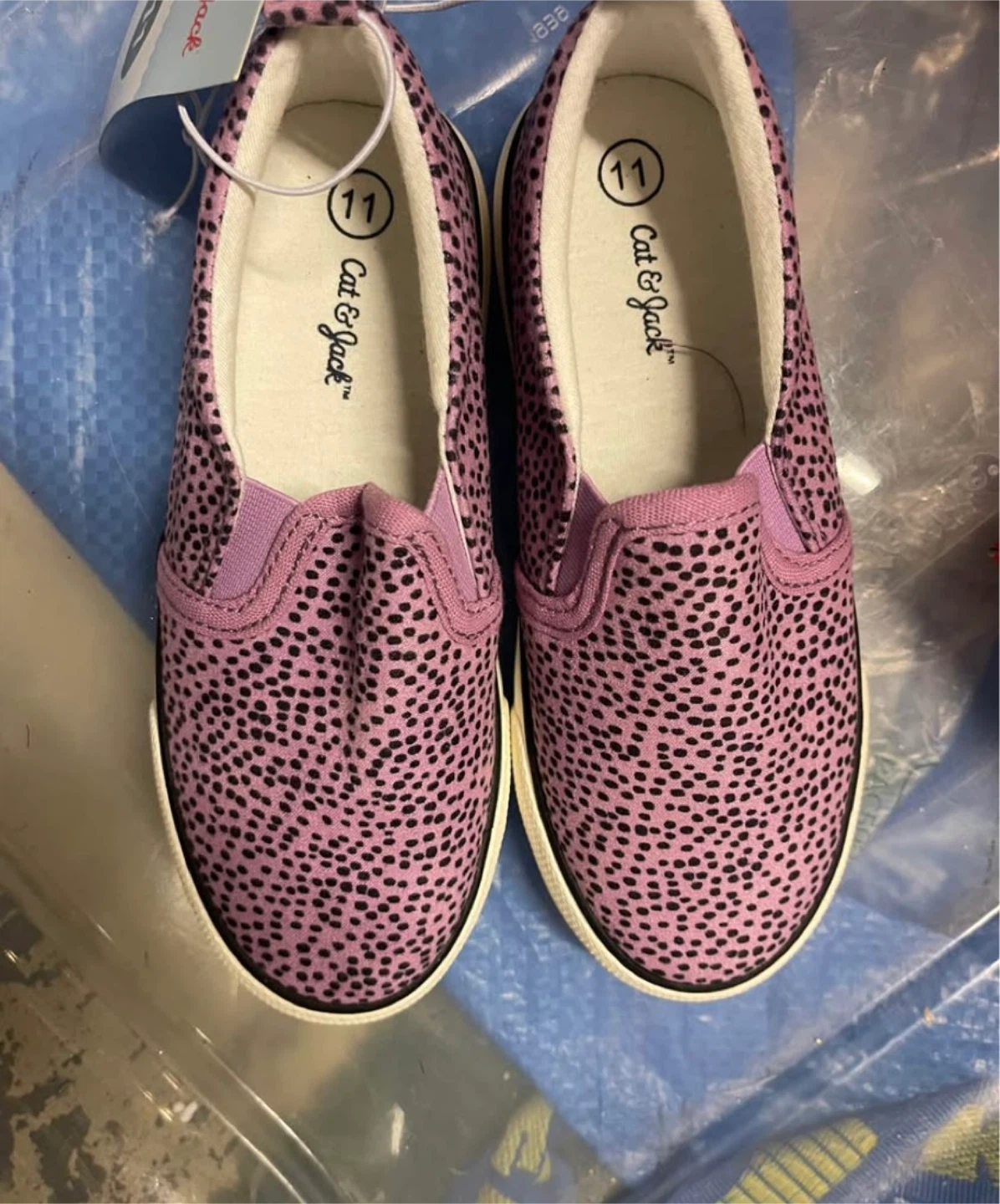 New Cat & Jack Purple Slip-On Shoes - Size 11