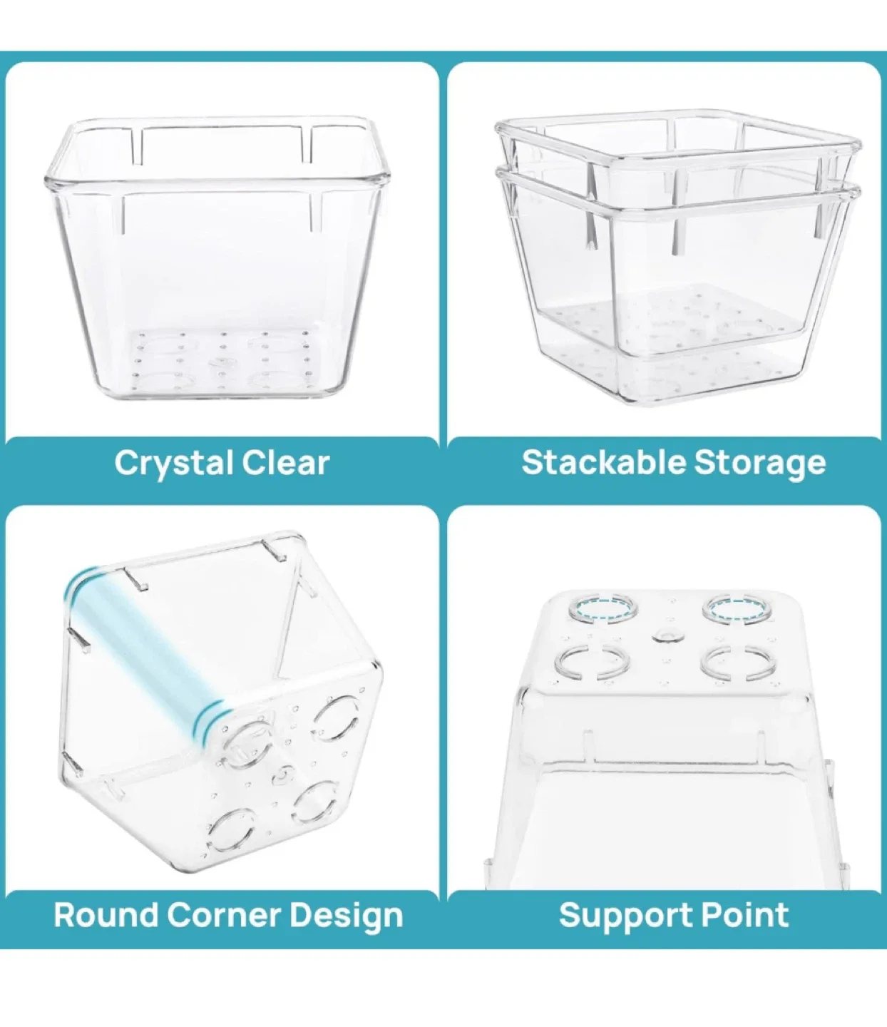 Clear Drawer Organizer Set - 15 Pieces image indicator(3)